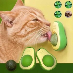 Abacate De Brinquedo Para Gatos Com Catnip Erva Gato Natural NYG-50