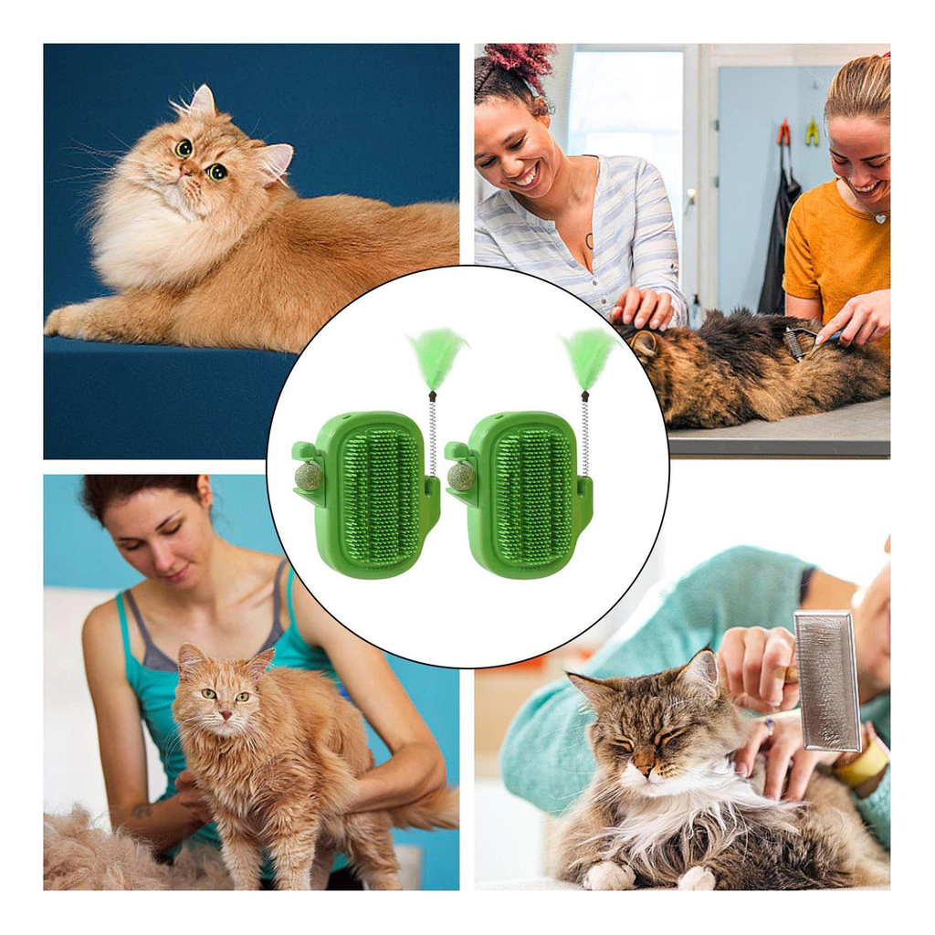 Arranhador De Canto Cacto Para Gatos Conjunto Com 2 Peças(PENA E CATNIP) - Image 4