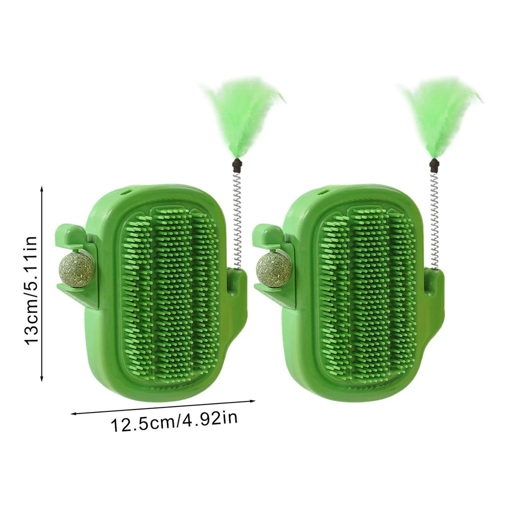 Arranhador De Canto Cacto Para Gatos Conjunto Com 2 Peças(PENA E CATNIP) - Image 7