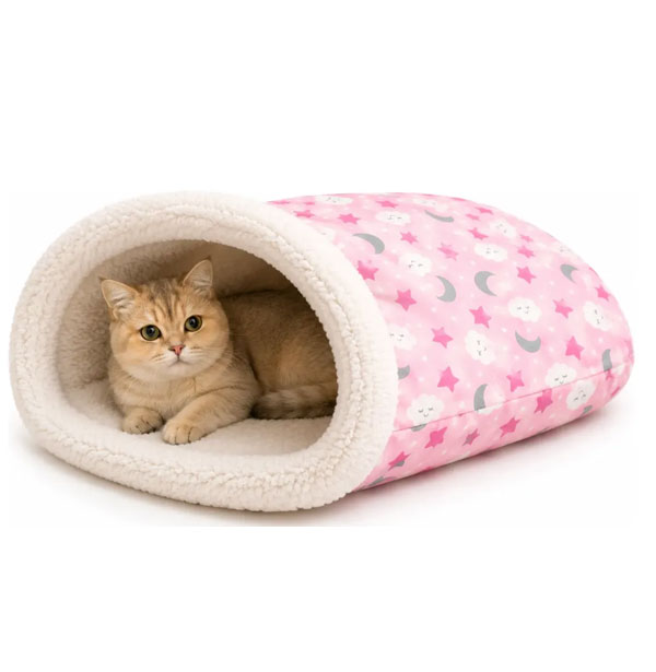 Cama Saco De Dormir Toca Pet Cachorro Gato Quentinha Lavável
