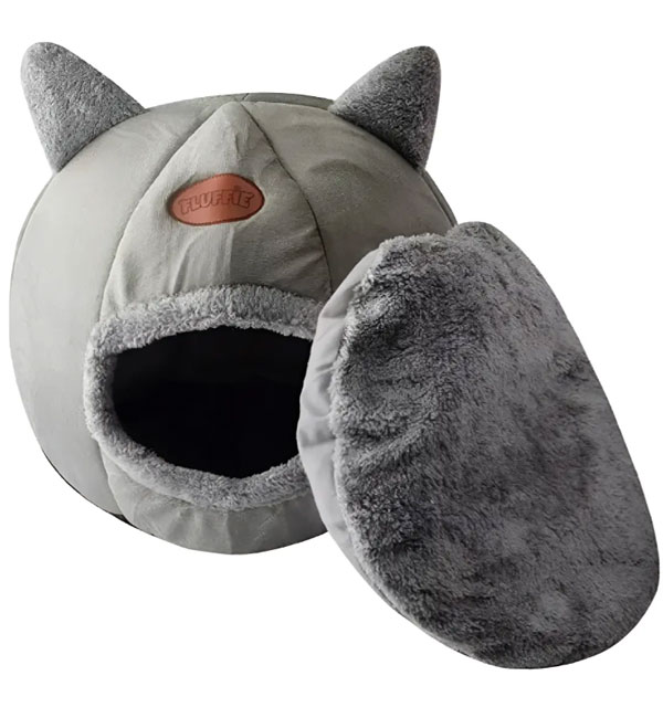 Casinha Cama Iglu Toca Tenda Cabana Para Gato Cachorro Pet G - Image 4