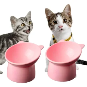 Kit 2 Comedouro Bebedouro Postura Correta Elevado Gatinho