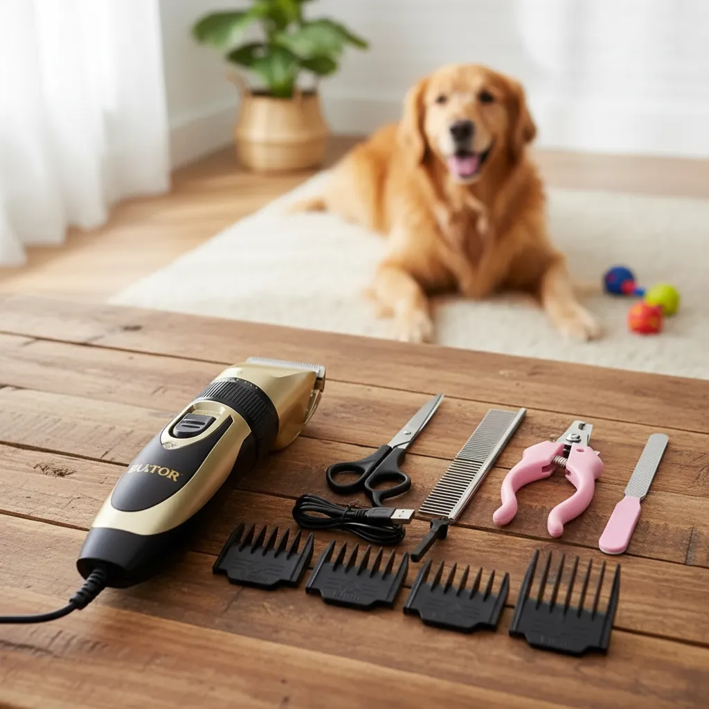 Máquina De Tosa Pet Silenciosa Cães Gatos Sem Fio Profissional - Image 2